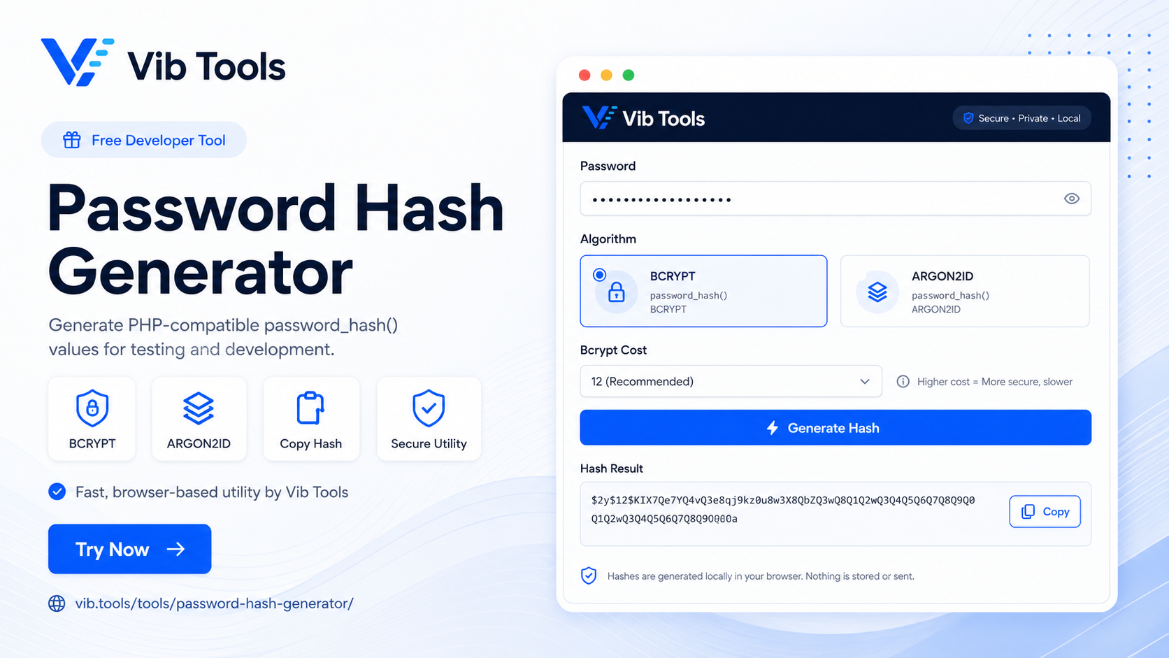 Password Hash Generator