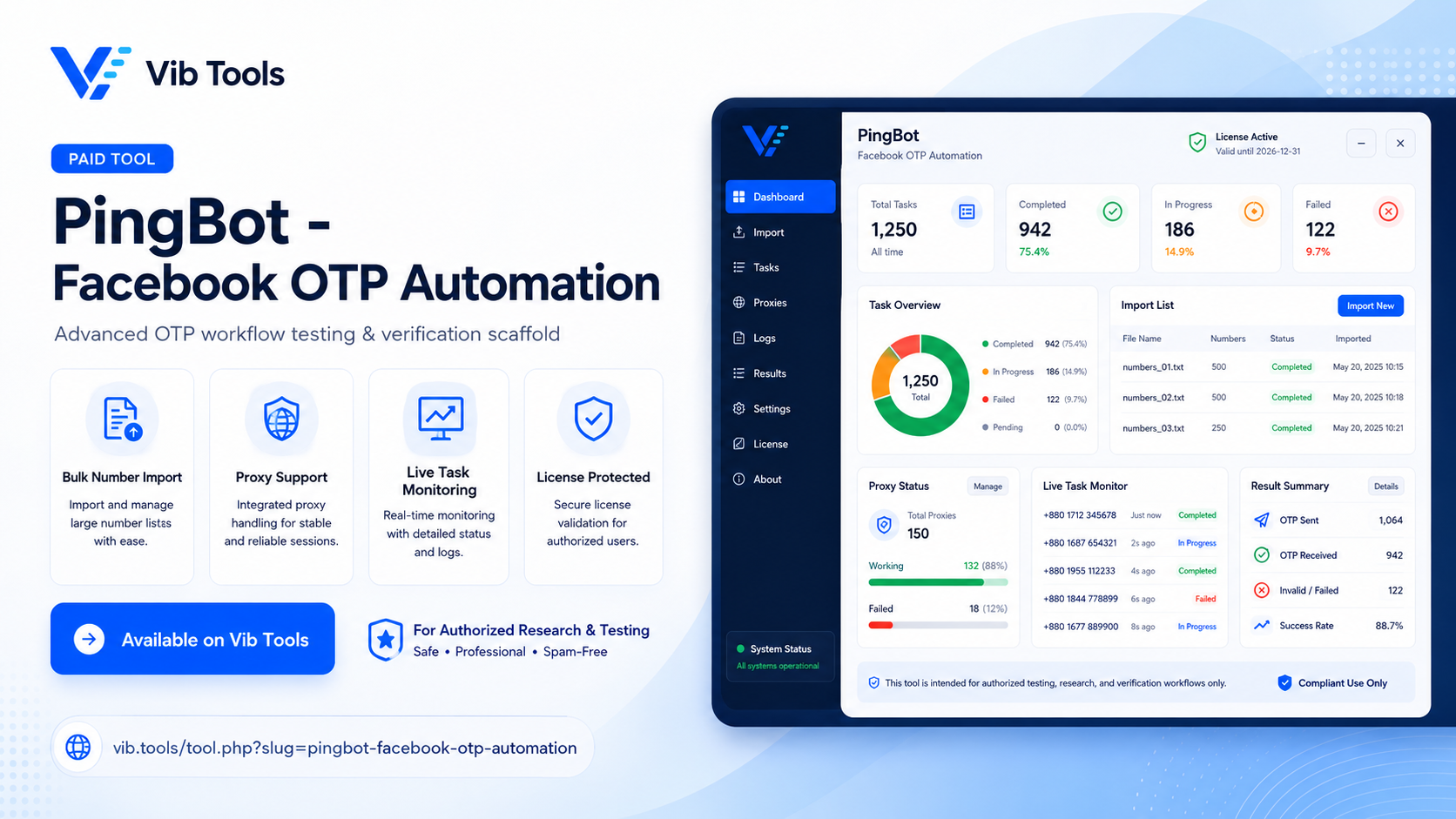 PingBot - Facebook OTP Automation