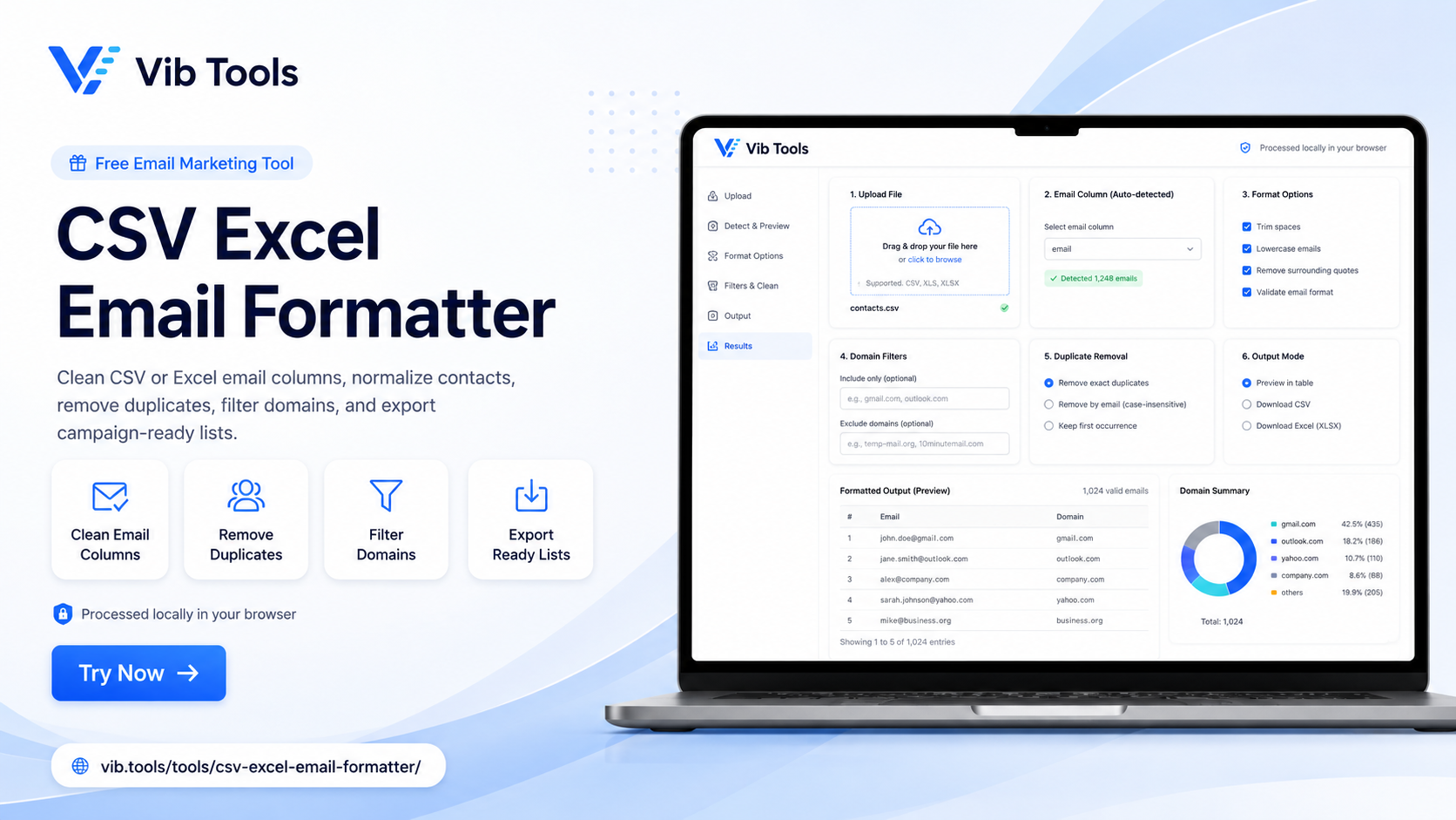 CSV Excel Email Formatter